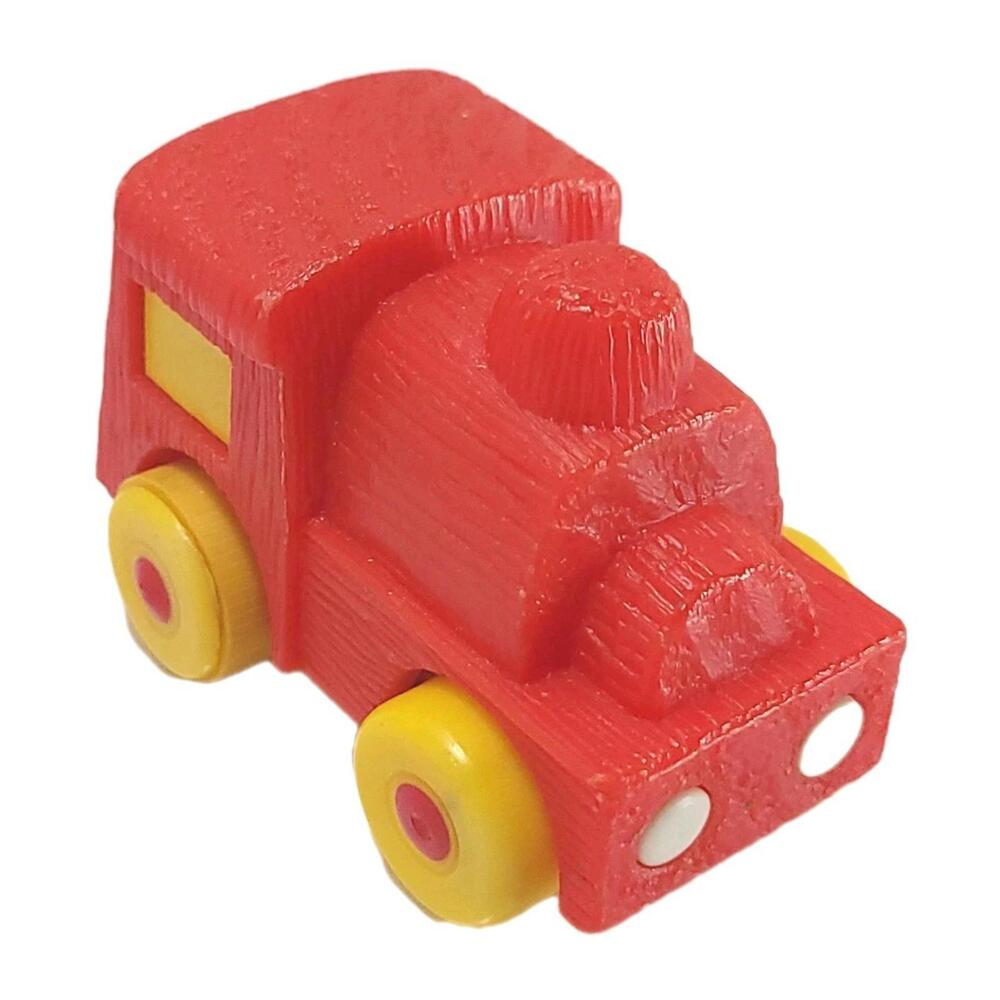 Vintage 1974 Ideal Toys Train Engine Plastic Faux Wood Motorized Rare